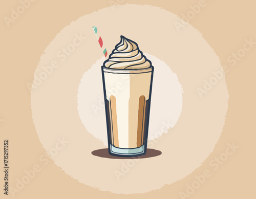 milk shake vector for design needs