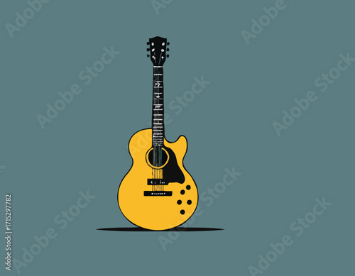 unique and cool vector guitar