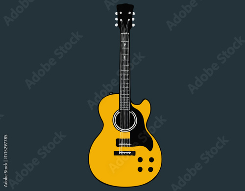 unique and cool vector guitar