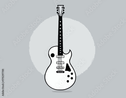 unique and cool vector guitar
