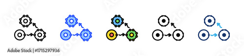 Ionic Bond Icon Collection With Multiple Styles