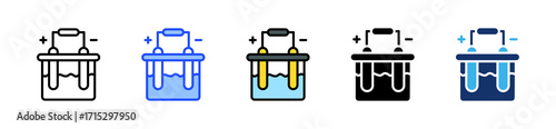 Electrolysis Icon Collection With Multiple Styles