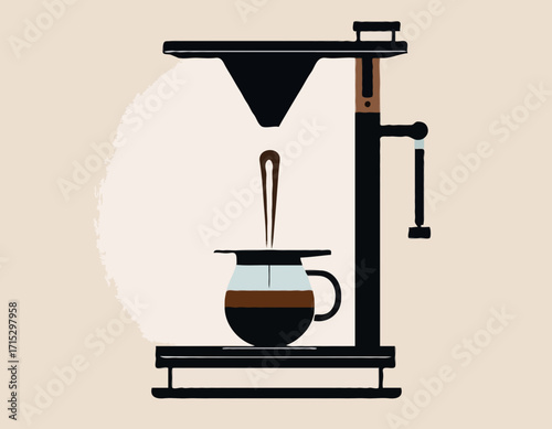 vector coffee maker for design needs