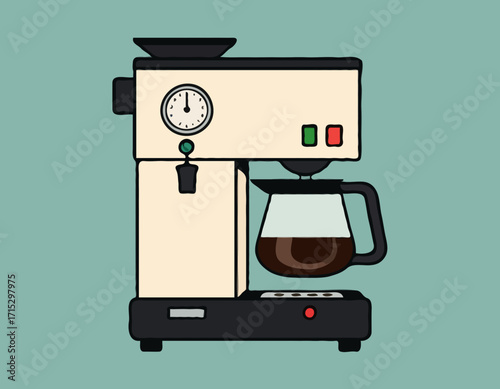 vector coffee maker for design needs