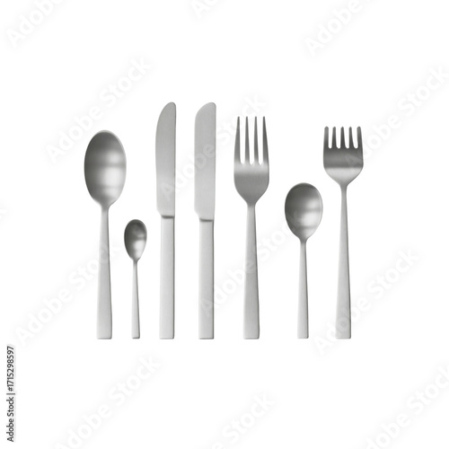 Modern Stainless Steel Cutlery Set - Elegant Tableware for Dining