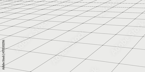 Abstract wireframe landscape.  Detailed lines on white background. 3d abstract grid backdrop.eps 10