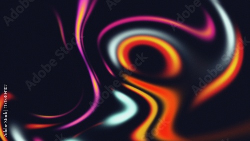 Abstract Wallpaper Design - Liquid Swirl Neon Background