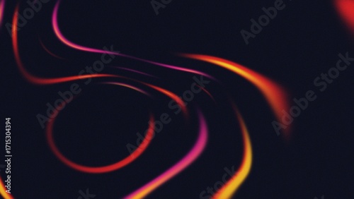 Abstract Wallpaper Design - Dark Neon Flow Background