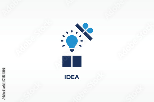 IDEA vector, icon or logo sign isolated symbol illustration