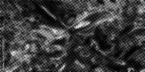 Abstract Black And White Halftone Dot Texture Background. eps10