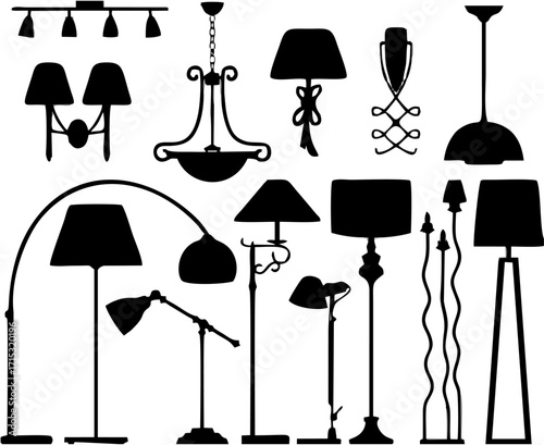 Elegant Lamp Collection Silho...