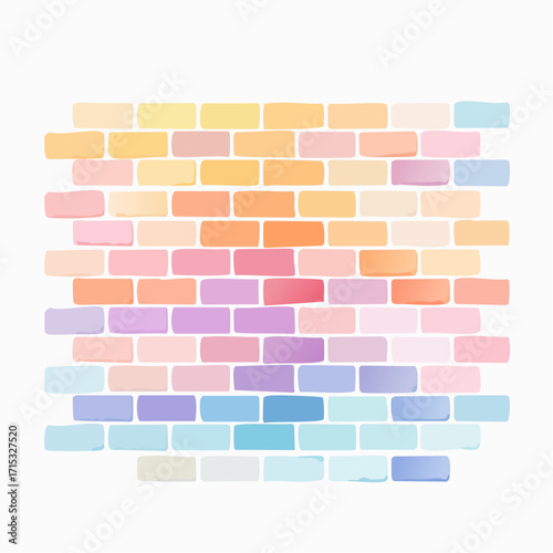 Pastel Brick Wall Texture Background