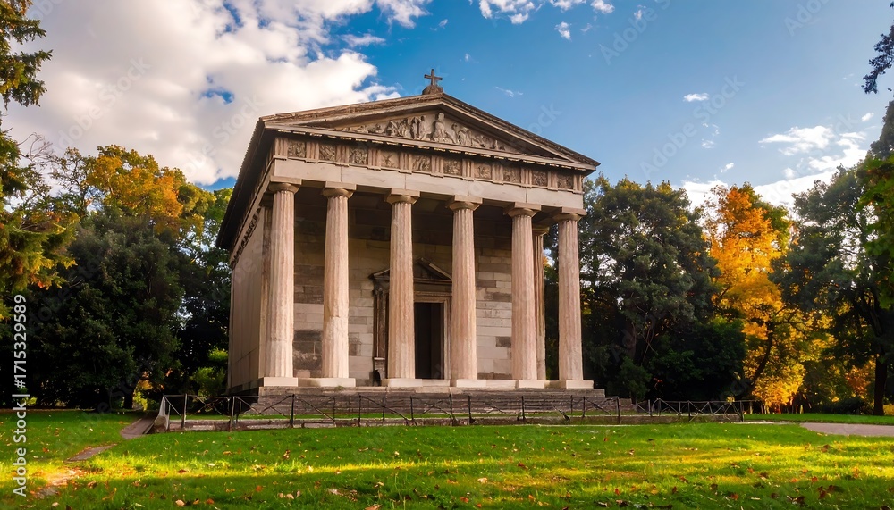 Obraz premium Classical temple in park