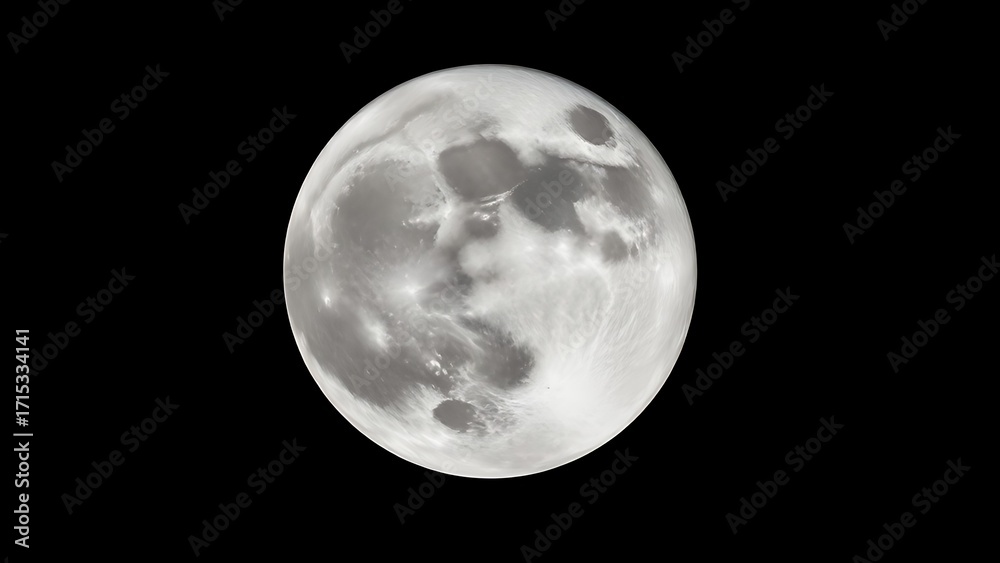 Obraz premium Detailed lunar surface showcasing craters and textures against the darkness of space.