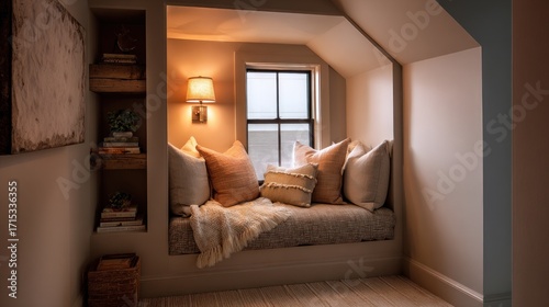 Cozy reading nook with warm lighting (1)