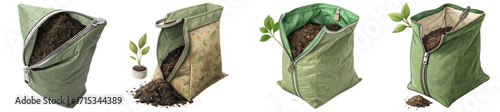 Convenient compost bags with zippers ready for gardening, planting, and outdoor projects, offering easy access to rich earth for vibrant growth.