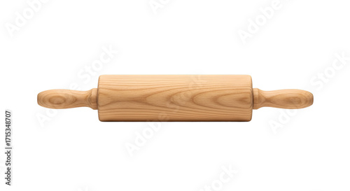 rolling pin isolated on white