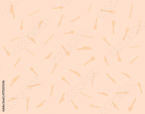 カトラリー　食器　パターン　背景　cutlery　tableware　wallpaper　background