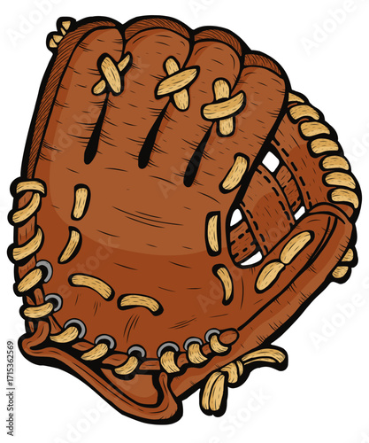 vector illustration of a Baseball Glove