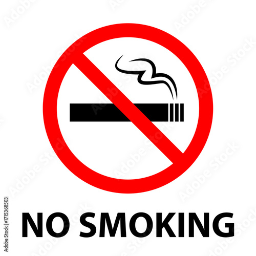 no smoking icon graphic vector. not to smoke prohibition logo.