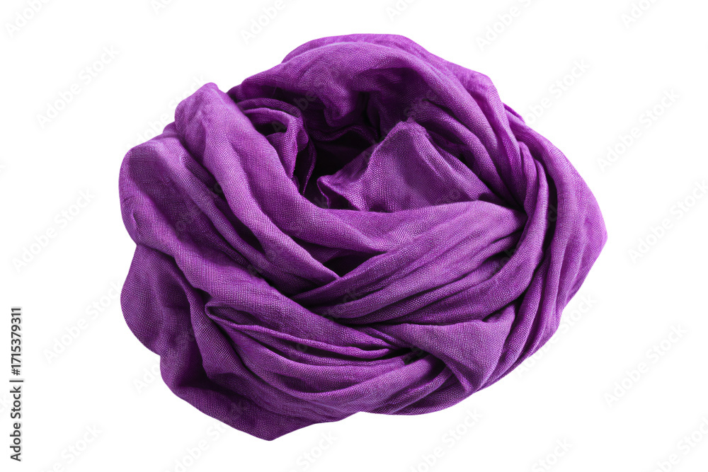 Obraz premium a purple scarf is on a white surface
