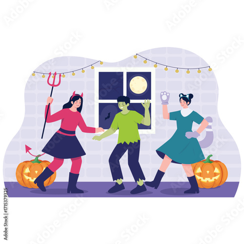 Helloween Activity Illustration