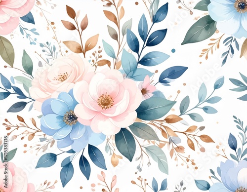 seamless pattern with roses