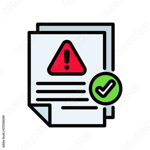 Report lineal color icon