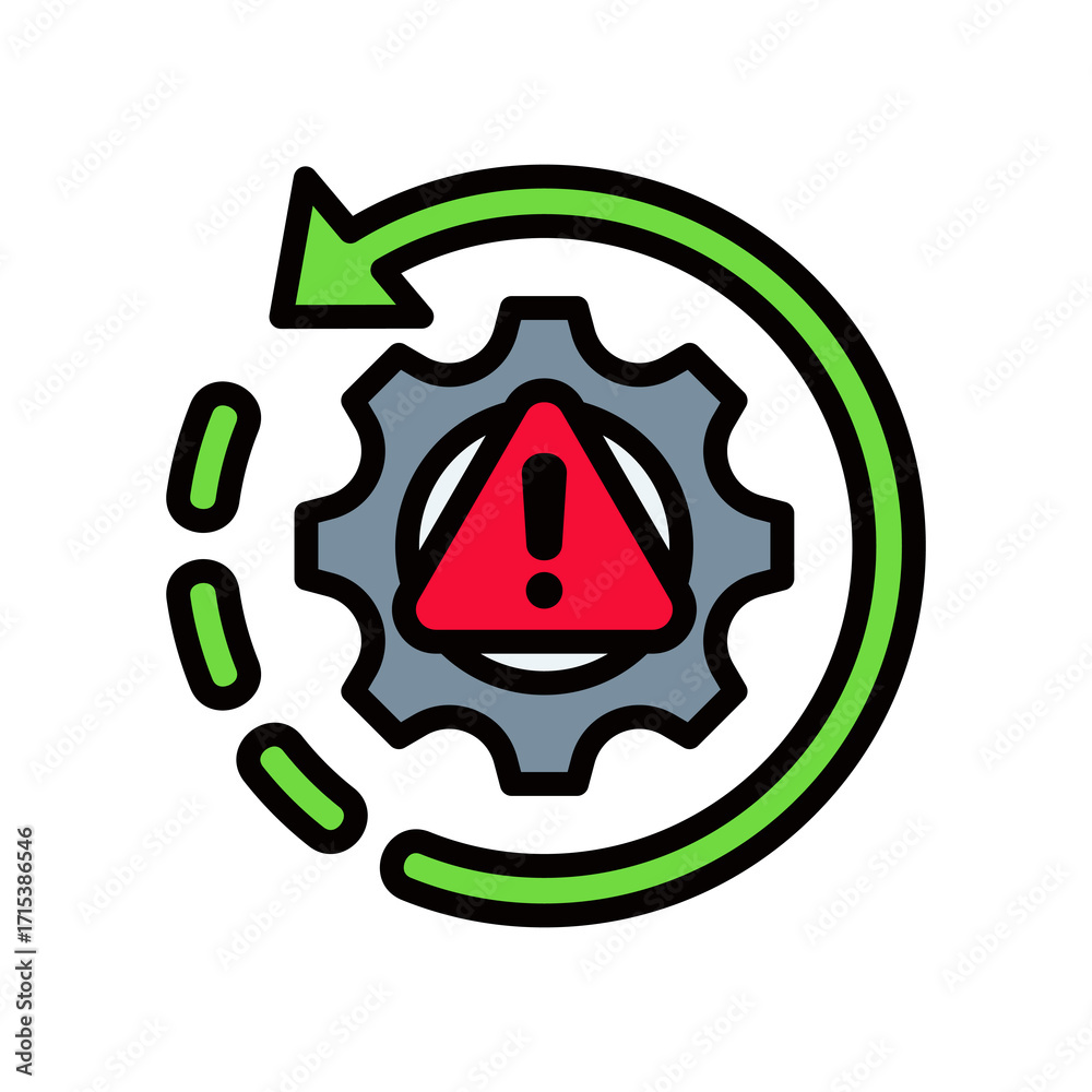 Recovery lineal color icon