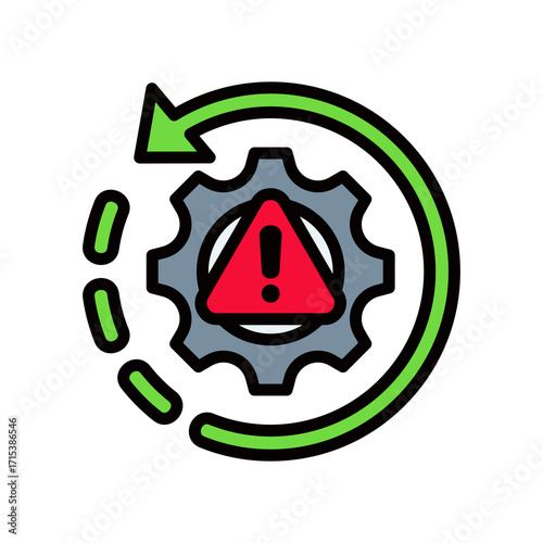Recovery lineal color icon