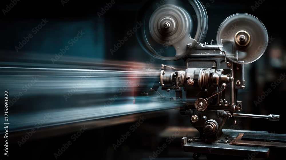 Fototapeta premium Vintage film projector
