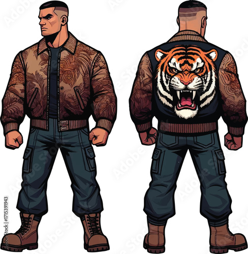 A man with Jacket