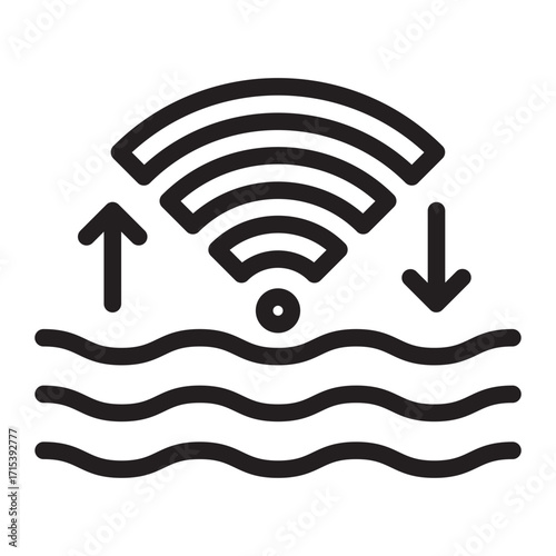 WiFi waves control icon symbolizing mindful internet use