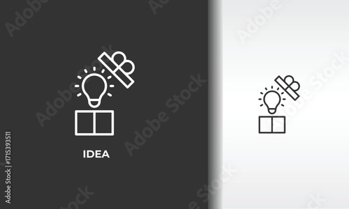 Idea Vector, Icon Or Logo Sign Isolated Symbol Illustration