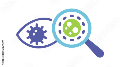 Eye infection diagnosis and treatment, conjunctivitis examination, viral eye disease assessment tool