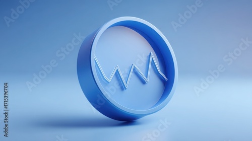 Heartbeat icon embedded in a blue circle representing health monitoring and wellness in digital applications Free Download Heartbeat icon embedded in a blue circle representing health monitoring and wellness in digital applications - GFXLoad