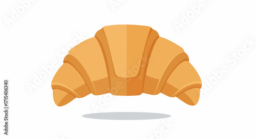 Golden Brown Buttery Croissant Pastry.
