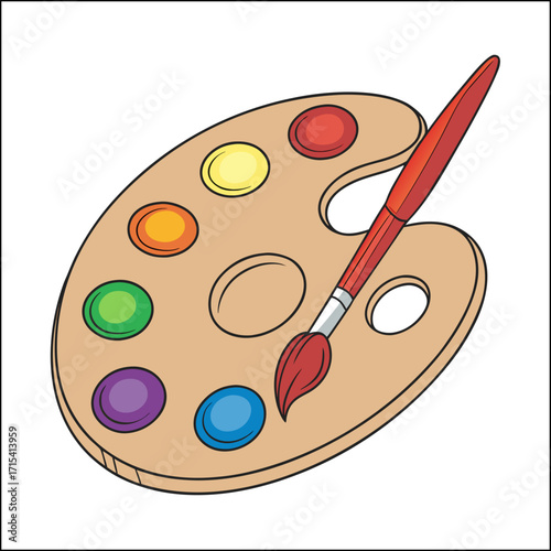 Art watercolor palette