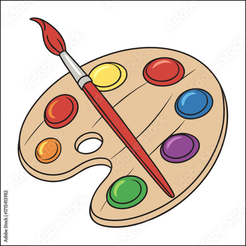 Art watercolor palette