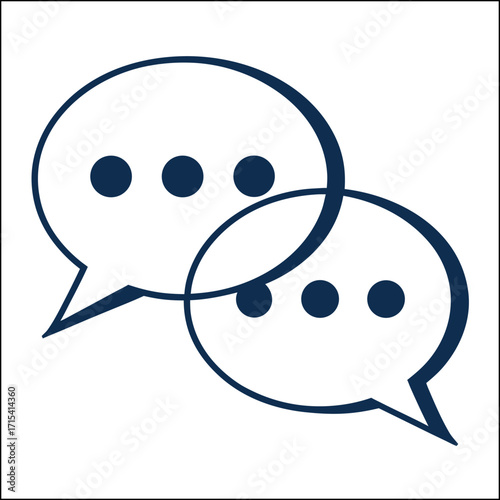 Speech bubbles multi colored