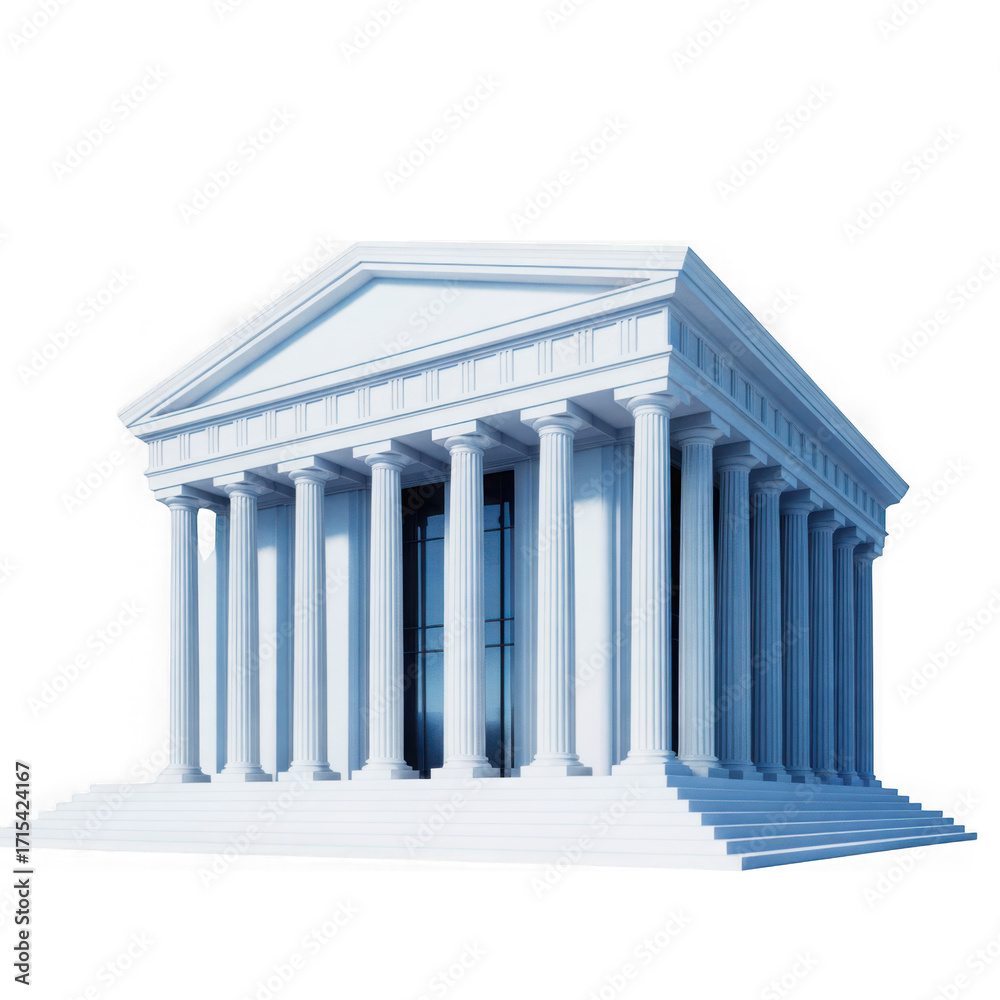 Obraz premium Classical Building Architecture Ancient Temple Structure Grand Facade Historical Landmark