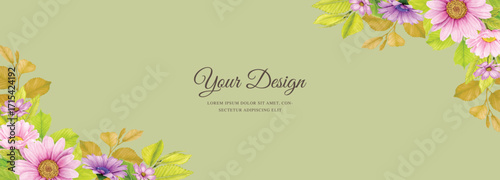 watercolor CHRYSANTHEMUM background