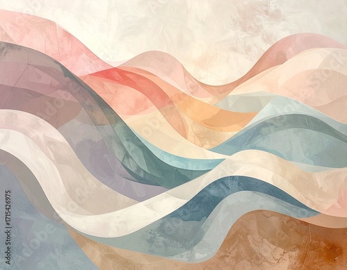 Pastel Wavy Abstract Background