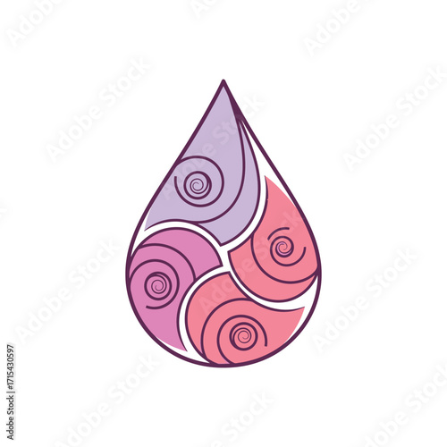 Water Drop Design Illustration.