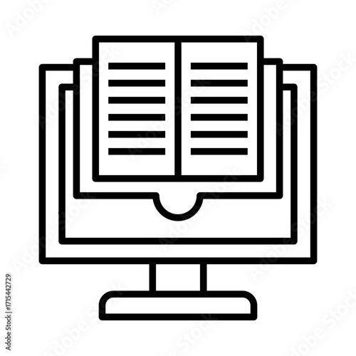 digital reading icon
