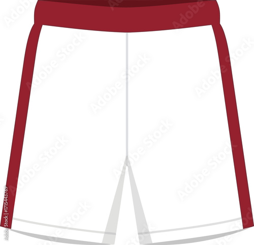 Elegant high waisted trousers with pleats and red trim fashionable womenswear isolated vector