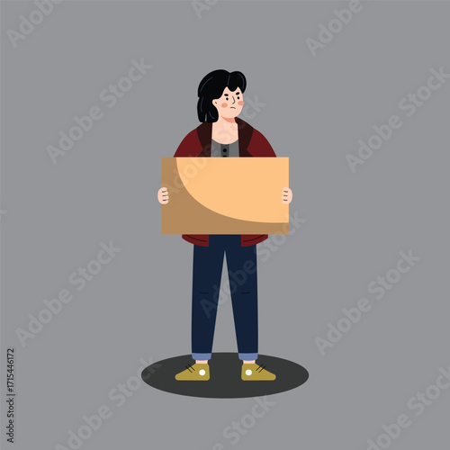 illustration of an icon of a person carrying a board
