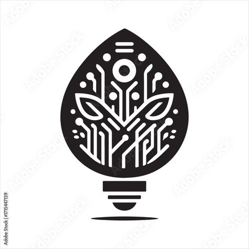lot sensor vector silhouette clip art logo design concept  illustration