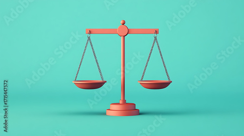 Symbolic representation of equality and justice, this balance scale embodies concept of morality and fairness in decision making