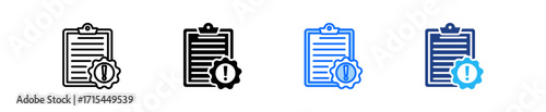 Priority Icon Set Multiple Style Collection